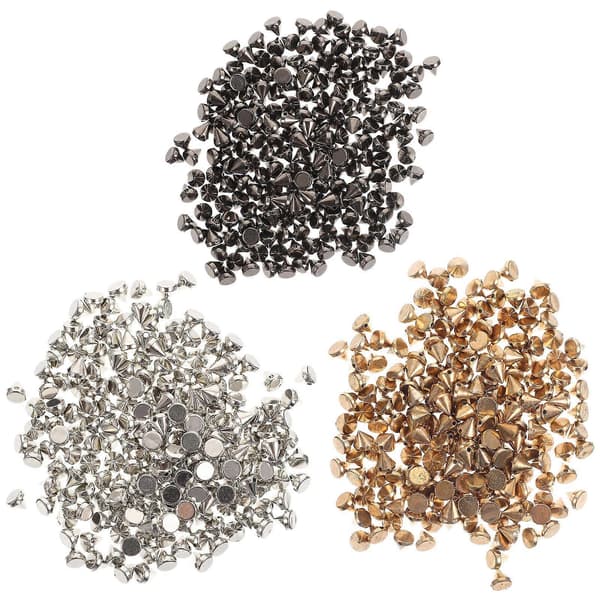 [RM]Plastelektrodnit för dekor 6 påsar med kläder Punk Spike Handcraft Studs