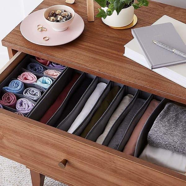 Organisatorer for undertøysskuff, sett med 4