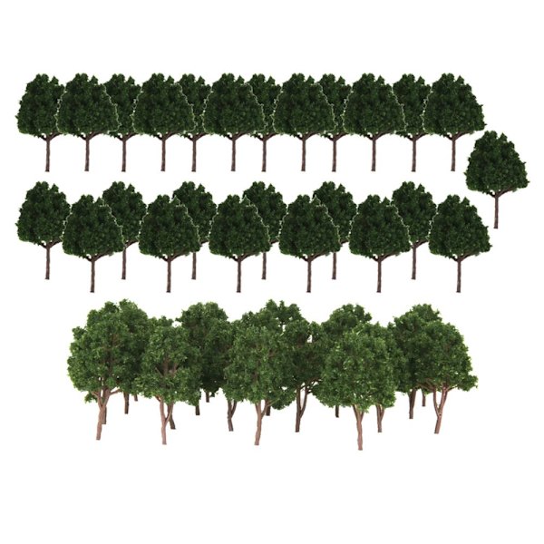 45x Plastmodell Cypress Träd N Skala Tåg Layout Landskap Diorama 1:150