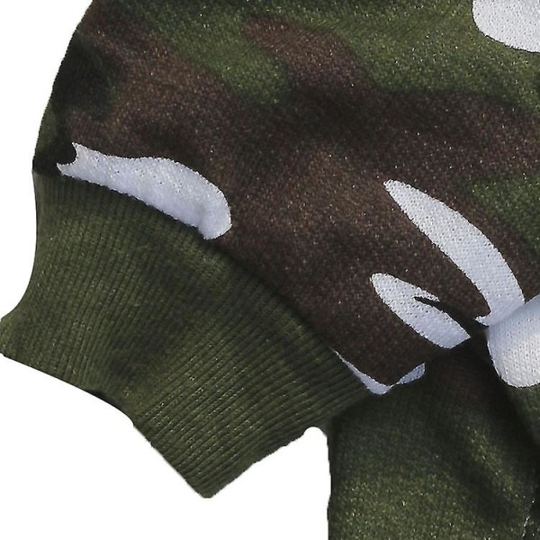 Pojkar Hundtröja Camo Outfits För Hundar Kamouflagedräkt Hund Camo Hoodie Yorkie Kläder För Små Hundar XL