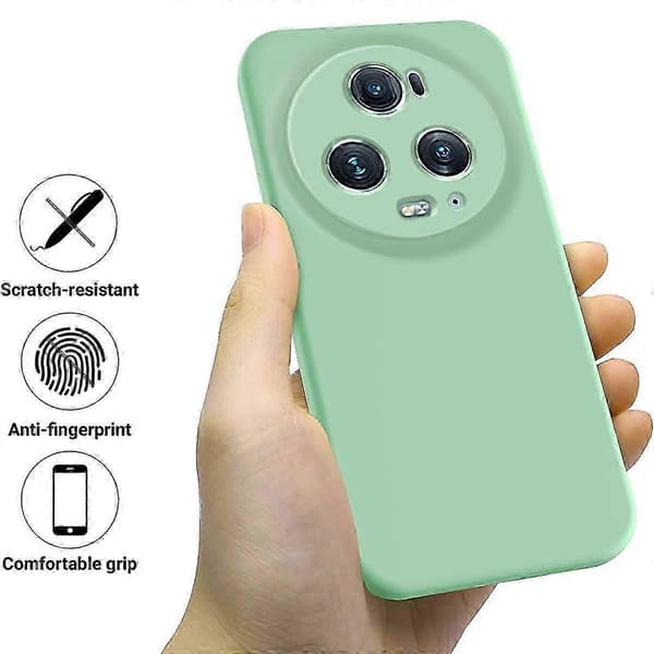 [RM] Ensfarvet flydende silikone-cover med stødabsorbering Green For Honor Magic5 Pro