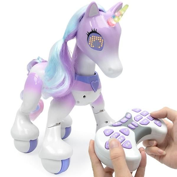 Elektrisk Smart Fjärrkontroll Magic Unicorn Horse Barnrobot Touch Sensor Induktion Elektronisk Pet Barnleksak