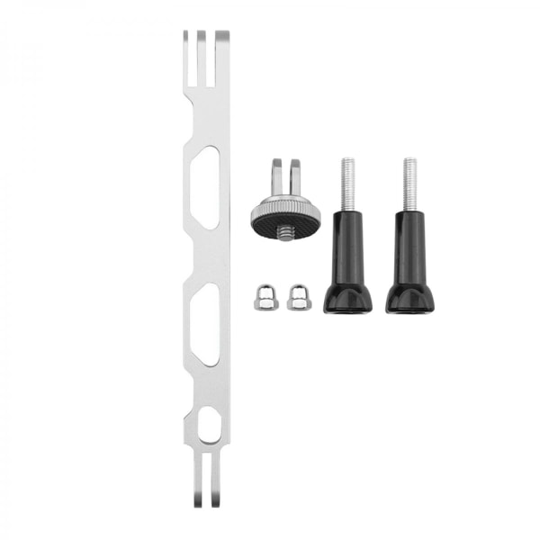 CNC 1/4\" Förlängningsarm Stångfäste Basadapter för Insta360 ONE X2 X Silver
