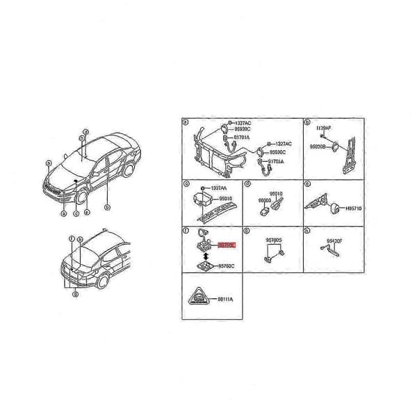 Bilparkeringsassistent bakkamera til 2011-2013 K5 backup videosystem bakkamera 95760 reservedel 957602