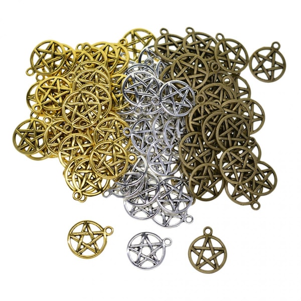 Set med 50 Celtic Knot Charms Hängen Hantverkstillbehör för smyckesframställning tibetanska tillbehör för armband Halsband Bri