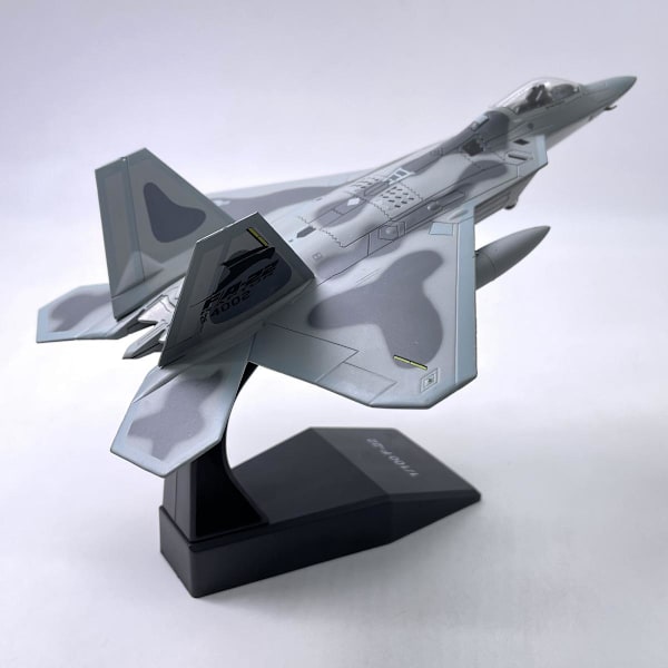 1/100 Skala Gjuten Metall F-22 Raptor Flygplan USA Flygvapen Militär Jaktplan Modell Leksaker