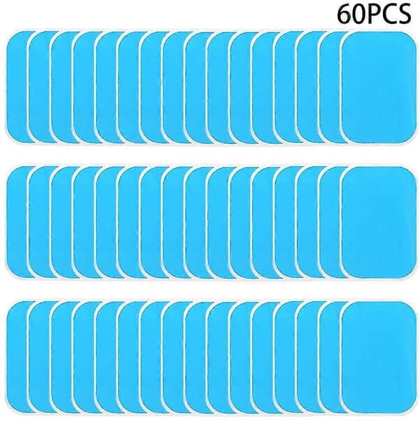 [RM] 60-pack Ems Gel Pads, Gel Pads for Ems Trainer Abdominal Trainer Electrical Muscle Stimulation, Abs Trainer Replacement Gel Sheets Replacement Pad, E