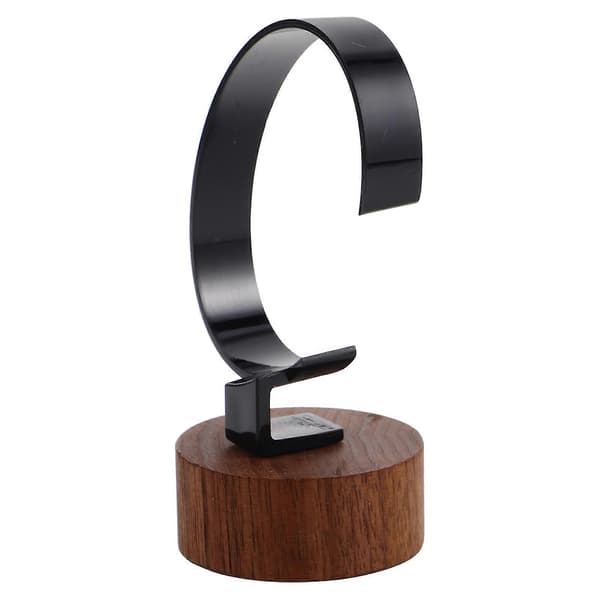 Urdisplaystativ Sort Valnød Træbase Ørering Displaystativ Til Ure Smykker Butiksmiljøer 1 Sæt Sort Black 10.50X5.50X5.50CM