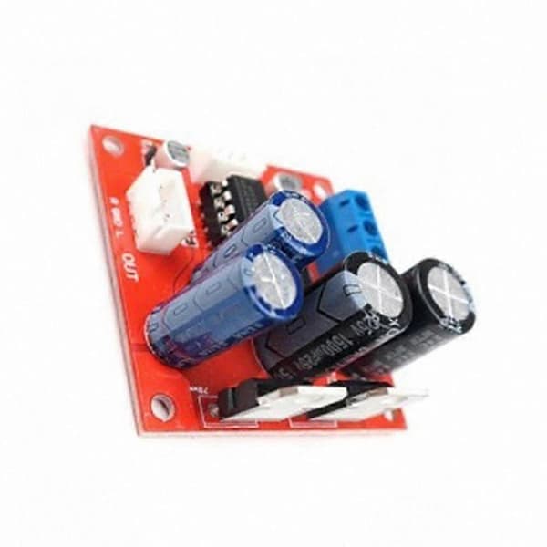 NE5532 MM Phono Forforstærkerkort til Vinylpladespiller red