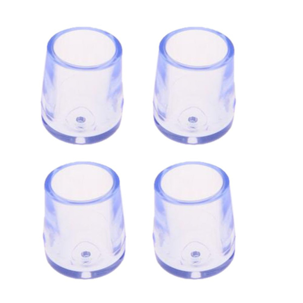 4-pack, halkfria möbelben, golvskydd för möbler, diameter 12,7 mm (0,5 tum)