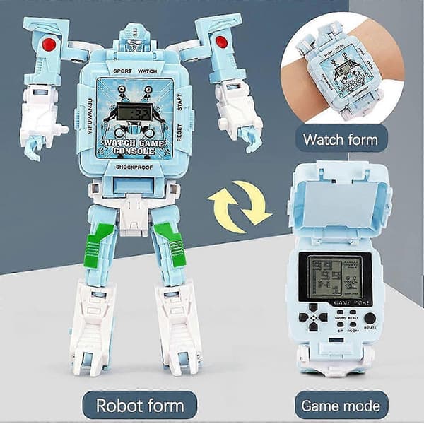 Robot Deformerad Klocka för Barnleksaker Digital Elektronisk Klocka för Pojkar Flickor Julklapp