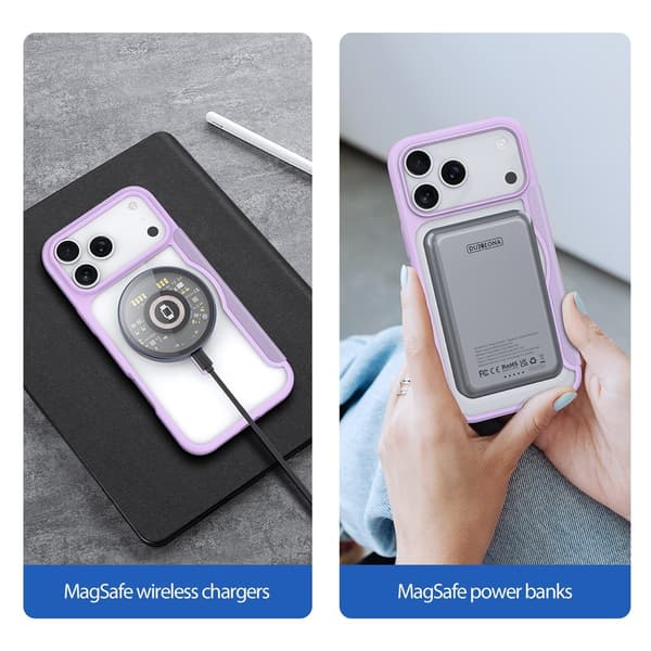 DUX DUCIS iPhone 17 Pro Max/18 Pro Max Deksel MagSafe Skin X Pro Lilla / Rosa 102