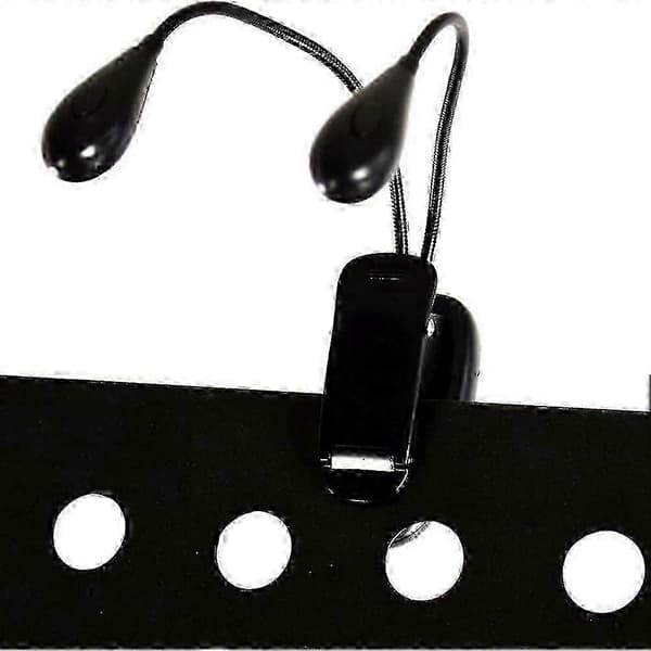 [RM]2 stk. Clip-On LED-boglamper til læsning i sengen - Justerbar Dual Arm Noderlampe Edition 0724 5 5
