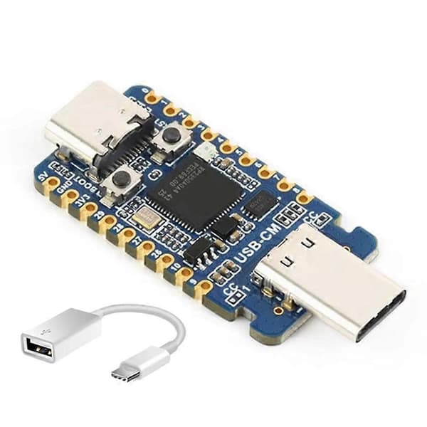 RP2350 USB C Microcontroller Udviklingskort Dual-Core & Dual-Arkitektur til Raspberry Pi RP2350A med Konverter Blue