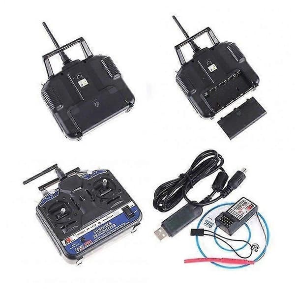 FlySky FS-CT6B+R6B 6CH fjernbetjening (Mode1/Mode2 til valg) Mode 1 Right throttle
