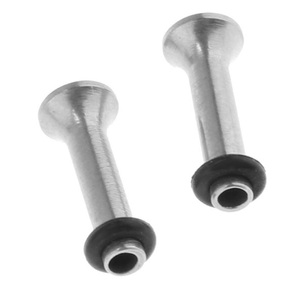 4 st örontunnlar rostfritt stål stretching kit flare plug tapper 2mm