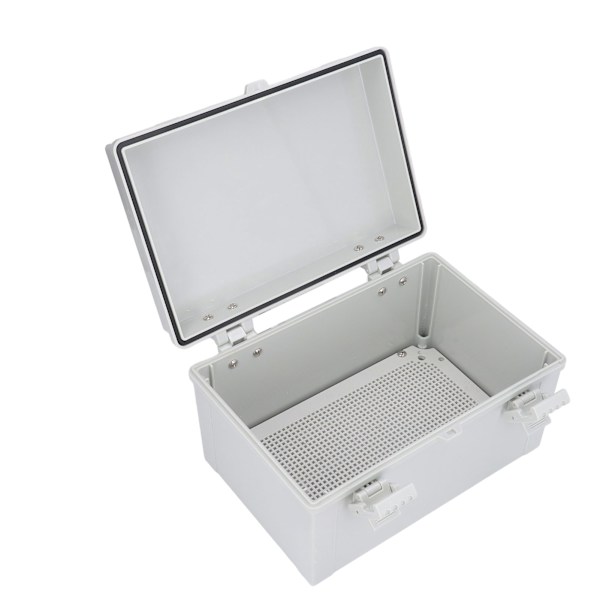 [RM]Gray Junction Box with Hinge, Electrical Junction Box IP67 Waterproof Outdoor Project Enclosure
