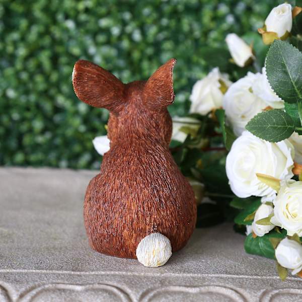 Gårdsträdgård Skrivbord Heminredning Mjuk Montering Påskdekoration Kanin eierfarben ostern A