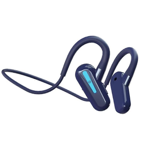 Benledning Hodetelefon Sport Løping Vanntett Trådløs Bluetooth-kompatibel Hodetelefon Med Mikrofon Black
