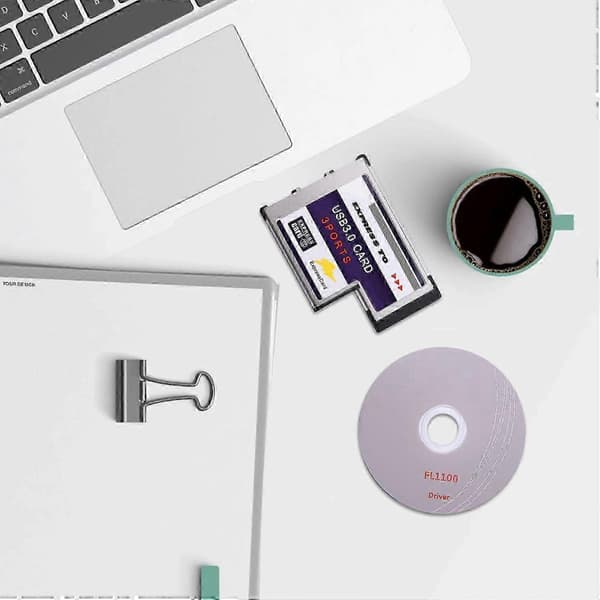 3-port dold intern USB 3.0 till Express Card 54mm-adapteromvandlare Chipset FL1100
