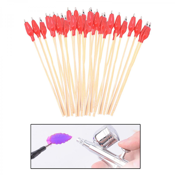 10/20/30 Stycken Hobby Airbrush Alligatorklämma Modell Röd Tråd Lås 30 Stycken