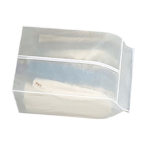 Large Garment Bag Transparent, Easy to Install, Hanging Clothes Storage Bag, Dust Cover with Hook and Loop Fastener