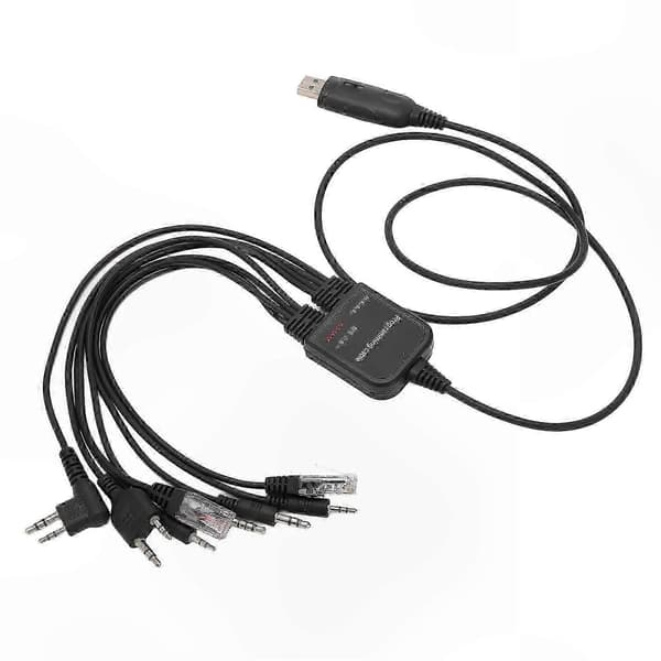 8-i-1 USB-programmeringskabel til walkie-talkies, Plug-and-Play højtydende adapter