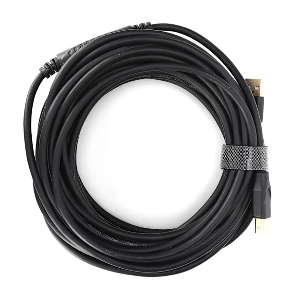 [RM]Mindpure printerkabel US009 Fuld kobberkerne USB2.0 10 meter sort computerudskrivningsdatakabel til printerkopimaskine