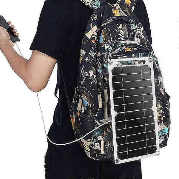5V Högeffekts USB Solpanel Utomhus Vattentät Vandring Camping Bärbara Celler