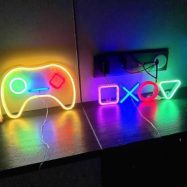 Neon LED Ljusskylt Cool Speldekoration för Sovrum Spelrum Bar Barn Present Festdekoration