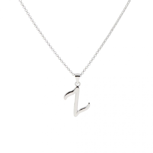 a-z alfabet mode initial bokstav hänge halsband kedja smycken l