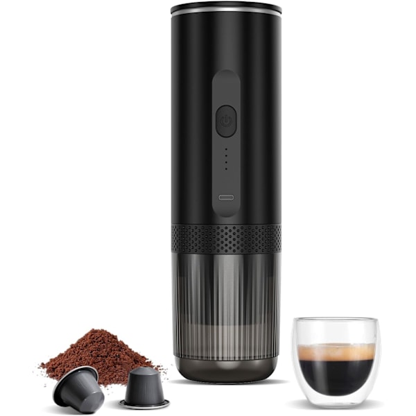 [RM]Portable espresso machine, USB-C rechargeable, compatible with NS capsule coffee