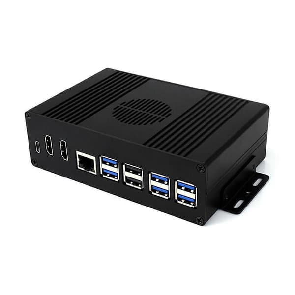 [RM]Multifunktionelt Mini-Computer Kit Designet til 5, Aluminiumlegeringskabinet til PCIe-adapter B