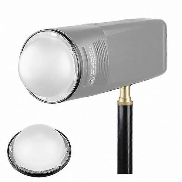 AK-R11 kuppeldiffusor til Godox H200R, V1, V1-S, V1-N runde flashhoveder White