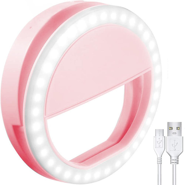 Selfie Ring Light, Uppladdningsbar Med 36 LED-lampor