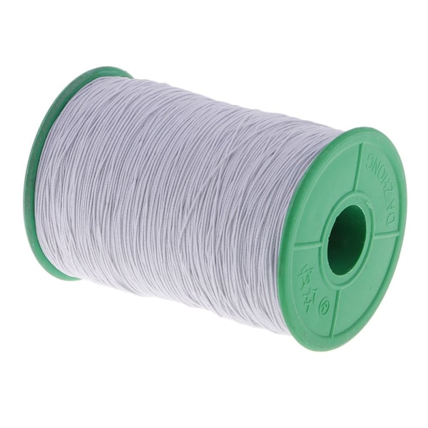 500 meter elastisk sladdtråd Smyckenstillverkning pärlkedja 0,5 mm kall vit