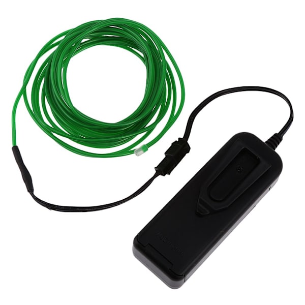 Luminescent Luminescent LED-lampor Armatur El Wire Slinga 5 Meter Grön