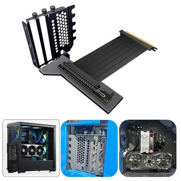 PCIE 3.0 GPU pystytukikiinnike tietokoneen koteloon, pystysuora GPU-pidike, nopea useille kotelokokoille 3BK30