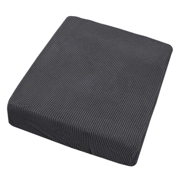 Grårandig Stretch Filt Soffa Sittdyna Överdrag 149.9x50.8x5cm