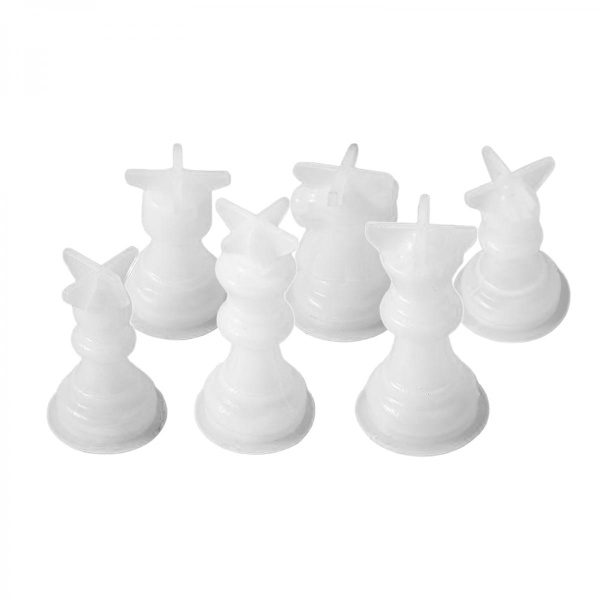 Schackbräde Silikon Resin Form Schackpjäs Form Hantverk Drottning