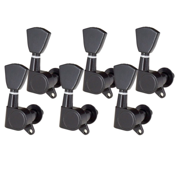 Akustisk gitarr Guitar Tuning Clamps Machine Head Tuners Replacement Black