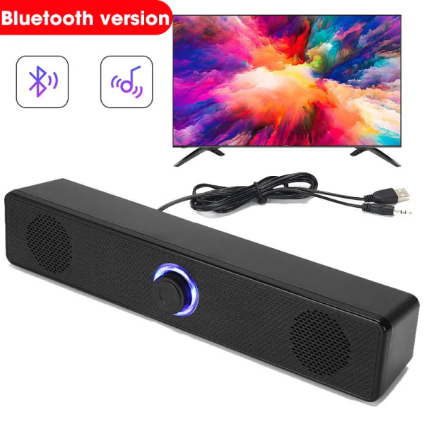 Hemmabioljudsystem Bluetooth högtalare 4D Surround Soundbar Datorhögtalare för TV Soundbar Box Subwoofer Stereo Music Box With Bluetooth function