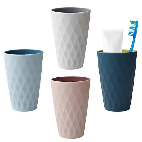 Nordisk design mundskyllekop, 4 farver, 4 stk.