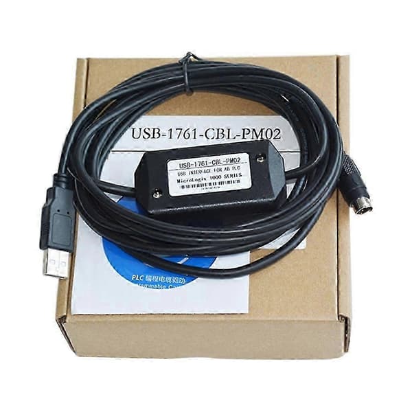 PLC-programmeringskabel för AB Micrologix 1000/1200/1500-serien datakabel USB-1761-CBL-PM02