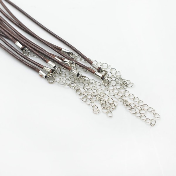 Halsband armband med vaxad snodd