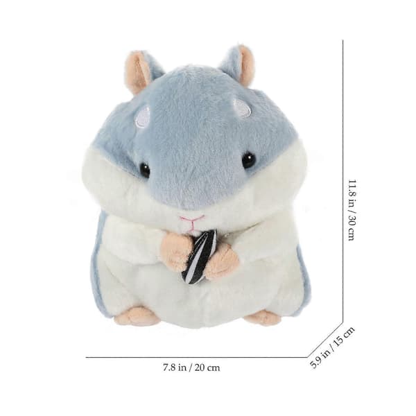 [RM]Stuffed Animal Hamster Plush Toy for -Blue Soft Plush Toy