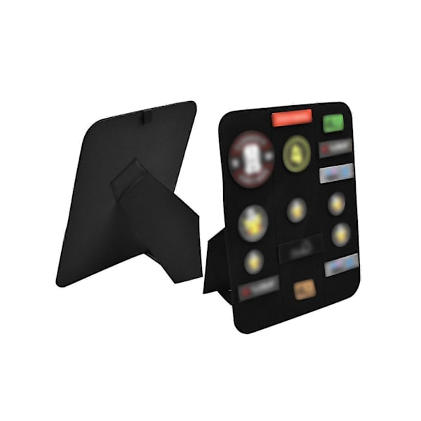 [RM] Patch Organizer Oppbevaringskrok Loop Patch Samlinger Hjemme Merke Display Ramme Black 28.5cmx0.5cmx36cm