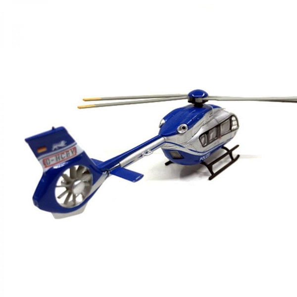 Realistisk Airbus H145 Polizei HO 1:87 Skala Helikopter Flygplan Plast Legering Modellbyggsats Flygplansleksak Pojkar Barn Present