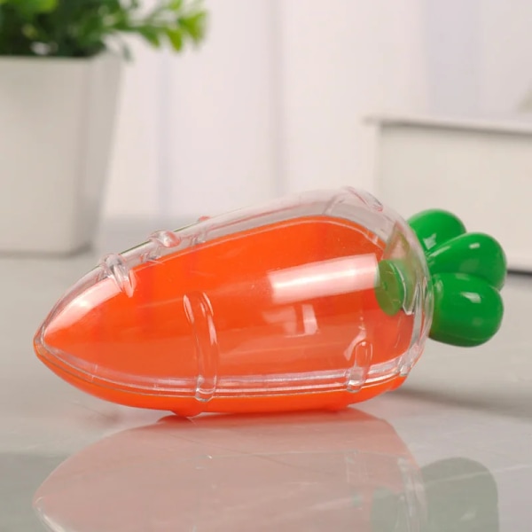 5 stycken/set Påsk morotsbehållare plast godisbox morotsformad påfyllningsbar snackbehållare Fluorescence Yellow