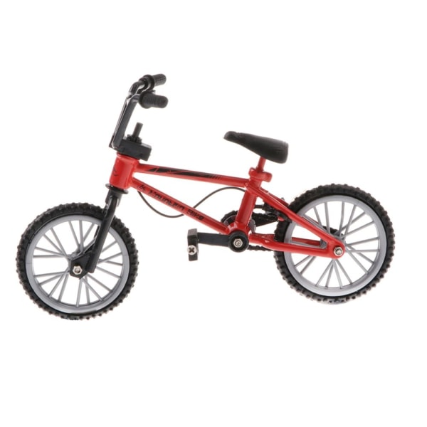 Finger Bike Mini Simulering Cykel Modell Kids Creative Toy Gift - Röd